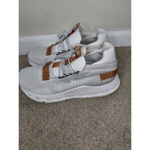 On Cloudnova White Pearl Cloudtec Running Shoes Women's Size 9